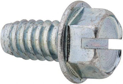 Value Collection - 3/8" Hex Washer Head Slotted Sheet Metal Screw - Steel, 3/4" Length Under Head, Grade 2 - All Tool & Supply