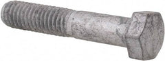 Value Collection - 3/8-16 Thread, 2" Length Under Head, Steel Hex Head Bolt - Hot Dipped Galvanized Coated, UNC Thread, ASTM A307, Grade 2 - All Tool & Supply