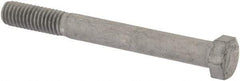 Value Collection - 3/8-16 Thread, 3-1/2" Length Under Head, Steel Hex Head Bolt - Hot Dipped Galvanized Coated, 9/16" Hex, UNC Thread, ANSI/ASME B18.2.2 & ASME B18.2.1, Grade 2 - All Tool & Supply