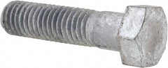 Value Collection - 1/2-13 Thread, 2" Length Under Head, Steel Hex Head Bolt - Hot Dipped Galvanized Coated, 3/4" Hex, UNC Thread, ANSI/ASME B18.2.2 & ASME B18.2.1, Grade 2 - All Tool & Supply