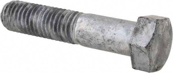 Value Collection - 5/8-11 Thread, 3" Length Under Head, Steel Hex Head Bolt - Hot Dipped Galvanized Coated, 15/16" Hex, UNC Thread, ANSI/ASME B18.2.2 & ASME B18.2.1, Grade 2 - All Tool & Supply