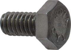 Value Collection - 1/4-20 Thread, 1/2" Length Under Head, Steel Hex Head Bolt - Uncoated, UNC Thread, ASTM A307, Grade 2 - All Tool & Supply