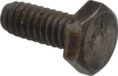 Value Collection - 1/4-20 Thread, 5/8" Length Under Head, Steel Hex Head Bolt - Uncoated, UNC Thread, ASTM A307, Grade 2 - All Tool & Supply