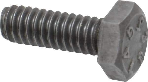 Value Collection - 1/4-20 Thread, 3/4" Length Under Head, Steel Hex Head Bolt - Uncoated, UNC Thread, ASTM A307, Grade 2 - All Tool & Supply