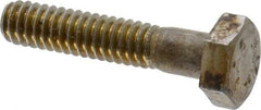 Value Collection - 1/4-20 Thread, 1-1/4" Length Under Head, Steel Hex Head Bolt - Uncoated, UNC Thread, ASTM A307, Grade 2 - All Tool & Supply