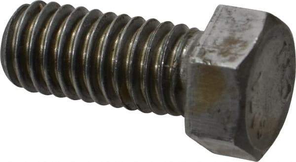 Value Collection - 7/16-14 Thread, 1" Length Under Head, Steel Hex Head Bolt - Uncoated, UNC Thread, ASTM A307, Grade 2 - All Tool & Supply