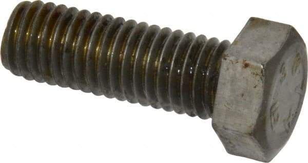 Value Collection - 1/2-13 Thread, 1-1/2" Length Under Head, Steel Hex Head Bolt - Uncoated, UNC Thread, ASTM A307, Grade 2 - All Tool & Supply