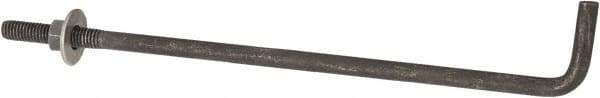 Value Collection - 3/8-16, 10" OAL Bent Anchor Bolt - Grade 2 Steel - All Tool & Supply