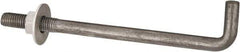 Value Collection - 1/2-13, 8" OAL Bent Anchor Bolt - Grade 2 Steel - All Tool & Supply