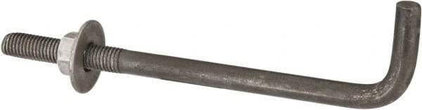 Value Collection - 5/8-11, 10" OAL Bent Anchor Bolt - Grade 2 Steel - All Tool & Supply