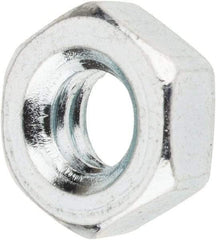 Value Collection - 1/4-20 UNC Steel Right Hand Machine Screw Hex Nut - 7/16" Across Flats, 3/16" High, Zinc-Plated Finish - All Tool & Supply