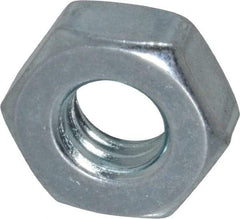 Value Collection - 5/16-18 UNC Steel Right Hand Machine Screw Hex Nut - 9/16" Across Flats, 7/32" High, Zinc Clear Finish - All Tool & Supply