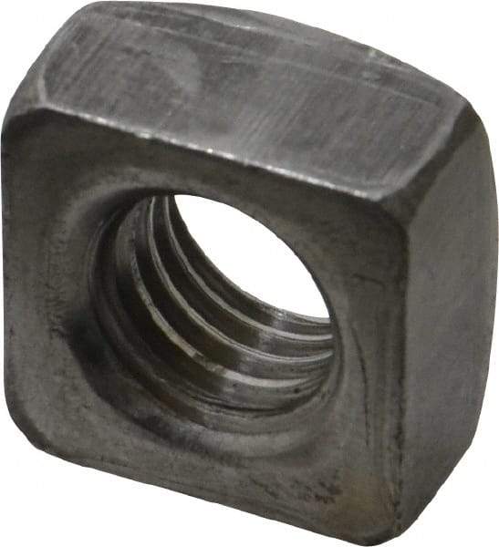 Value Collection - 5/8-11 Steel Square Nut - Uncoated, 1" Square Width x 35/64" Overall Height - All Tool & Supply