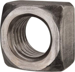 Value Collection - 7/8-9 Steel Square Nut - Uncoated, 1-5/16" Square Width x 49/64" Overall Height - All Tool & Supply