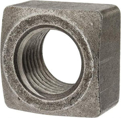 Value Collection - 1-1/4-7 Steel Square Nut - Uncoated, 1-7/8" Square Width x 1-3/32" Overall Height - All Tool & Supply