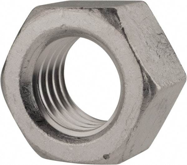 Value Collection - 3/4-10 UN Aluminum Right Hand Hex Nut - 1-1/8" Across Flats, 41/64" High, Uncoated - All Tool & Supply