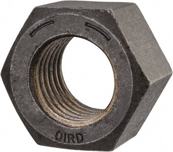 Value Collection - 1-3/8 - 6 UNC Steel Right Hand Hex Nut - 2-1/16" Across Flats, 1-11/64" High, Uncoated - All Tool & Supply