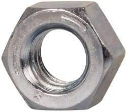 Value Collection - 5/16-18 UNC Steel Right Hand Hex Nut - 1/2" Across Flats, 17/64" High, Zinc-Plated Finish - All Tool & Supply