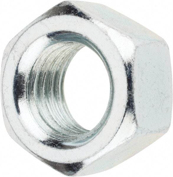 Value Collection - 5/8-11 UNC Steel Right Hand Hex Nut - 15/16" Across Flats, 35/64" High, Zinc-Plated Finish - All Tool & Supply