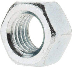 Value Collection - 3/4-10 UNC Steel Right Hand Hex Nut - 1-1/8" Across Flats, 41/64" High, Zinc-Plated Finish - All Tool & Supply