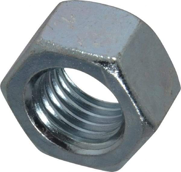 Value Collection - 7/8-9 UNC Steel Right Hand Hex Nut - 1-5/16" Across Flats, 3/4" High, Zinc-Plated Finish - All Tool & Supply