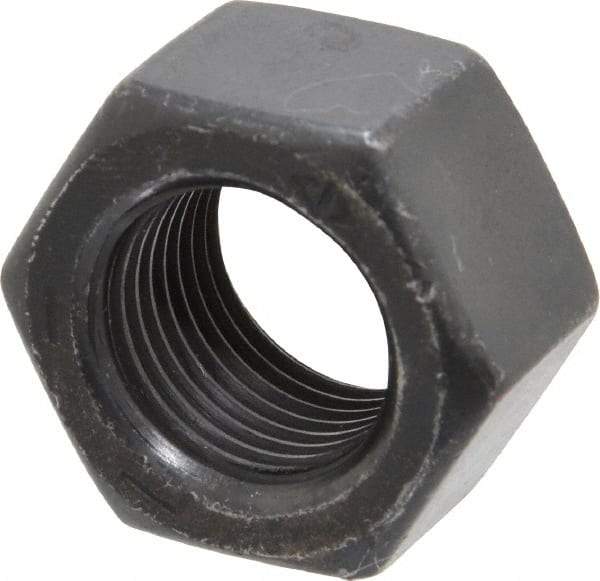 Value Collection - 5/8-18 UNF Steel Right Hand Hex Nut - 15/16" Across Flats, 35/64" High, Black Oxide Finish - All Tool & Supply