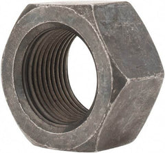 Value Collection - 1-14 UNS Steel Right Hand Hex Nut - 1-1/2" Across Flats, 55/64" High, Black Oxide Finish - All Tool & Supply