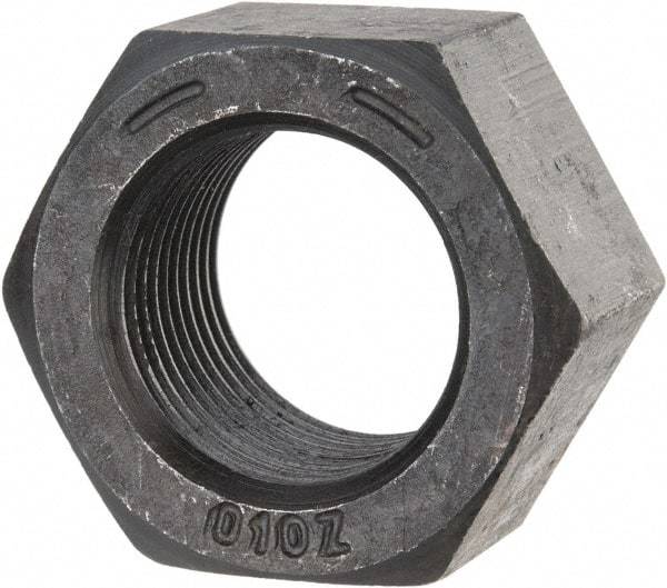 Value Collection - 1-1/8 - 12 UN Steel Right Hand Hex Nut - 1-11/16" Across Flats, 31/32" High, Uncoated - All Tool & Supply