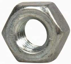 Value Collection - 1/4-28 UNF Steel Right Hand Hex Nut - 7/16" Across Flats, 7/32" High, Zinc-Plated Finish - All Tool & Supply