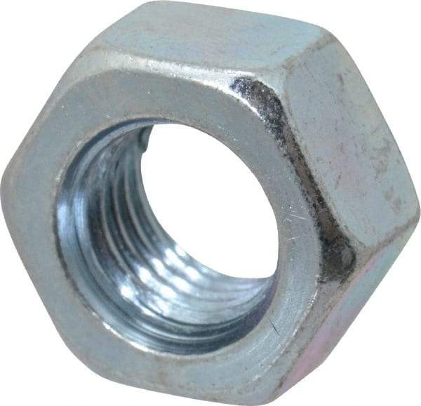 Value Collection - 5/16-24 UNF Steel Right Hand Hex Nut - 1/2" Across Flats, 17/64" High, Zinc-Plated Finish - All Tool & Supply