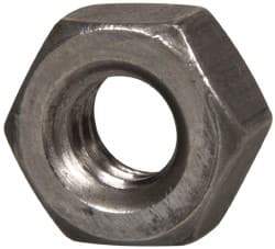 Value Collection - 1/4-20 UN Steel Right Hand Hex Nut - 7/16" Across Flats, 7/32" High, Uncoated - All Tool & Supply