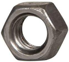 Value Collection - 3/8-16 UNC Steel Right Hand Hex Nut - 9/16" Across Flats, 0.3281" High, Uncoated - All Tool & Supply