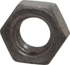 Value Collection - 7/16-14 UNC Steel Right Hand Hex Nut - 11/16" Across Flats, 3/8" High, Uncoated - All Tool & Supply