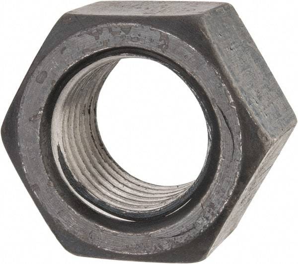 Value Collection - 1-7/8 - 5 UN Steel Right Hand Hex Nut - 2-3/4" Across Flats, 1-3/4" High, Uncoated - All Tool & Supply