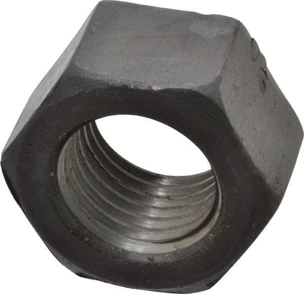 Value Collection - 2 - 4-1/2 UNC Steel Right Hand Hex Nut - 3" Across Flats, 1-23/32" High, Uncoated - All Tool & Supply