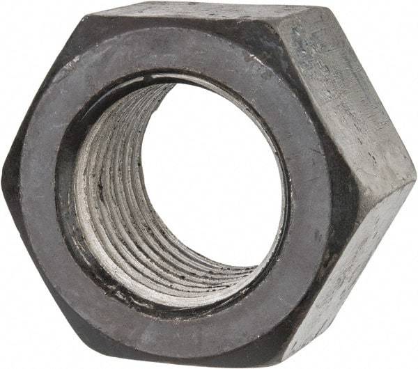 Value Collection - 2-1/4 - 4-1/2 UNC Steel Right Hand Hex Nut - 3-3/8" Across Flats, 1-55/64" High, Uncoated - All Tool & Supply