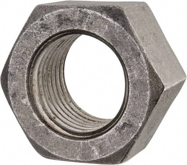 Value Collection - 2-1/2 - 4 UNC Steel Right Hand Hex Nut - 3-3/4" Across Flats, 2-9/64" High, Uncoated - All Tool & Supply