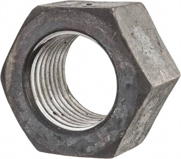 Value Collection - 2-3/4 - 4 UNC Steel Right Hand Hex Nut - 4-1/8" Across Flats, 2-23/64" High, Uncoated - All Tool & Supply