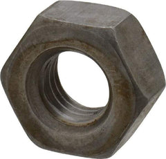 Value Collection - 1/4-28 UNF Steel Right Hand Hex Nut - 7/16" Across Flats, 0.2188" High, Uncoated - All Tool & Supply