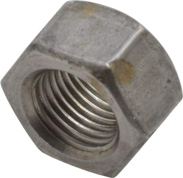 Value Collection - 1/2-20 UNF Steel Right Hand Hex Nut - 3/4" Across Flats, 7/16" High, Zinc Clear Finish - All Tool & Supply