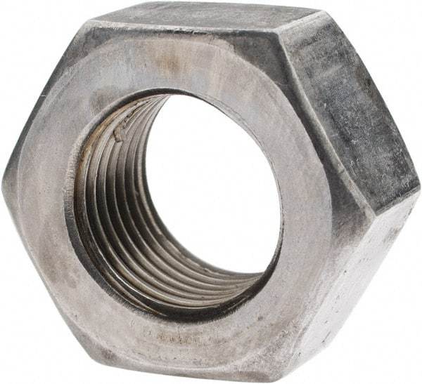 Value Collection - 9/16-18 UN Steel Right Hand Hex Nut - 7/8" Across Flats, 31/64" High, Uncoated - All Tool & Supply