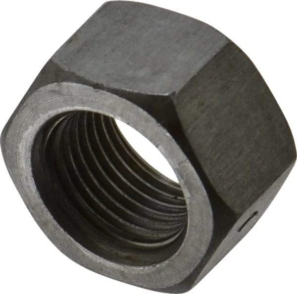 Value Collection - 5/8-18 UN Steel Right Hand Hex Nut - 15/16" Across Flats, 35/64" High, Uncoated - All Tool & Supply