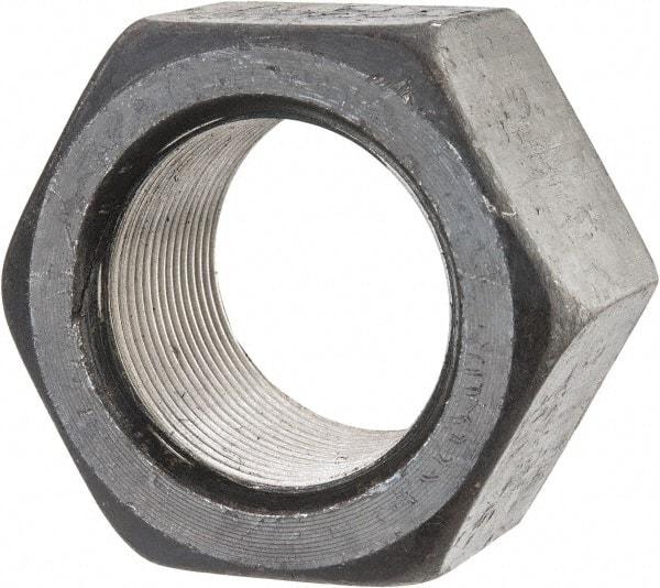 Value Collection - 1-3/4 - 12 UN Steel Right Hand Hex Nut - 2-5/8" Across Flats, 1-1/2" High, Uncoated - All Tool & Supply