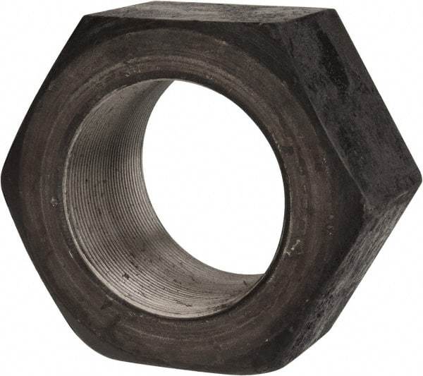 Value Collection - 3-12 UN Steel Right Hand Hex Nut - 4-1/2" Across Flats, 2-37/64" High, Uncoated - All Tool & Supply