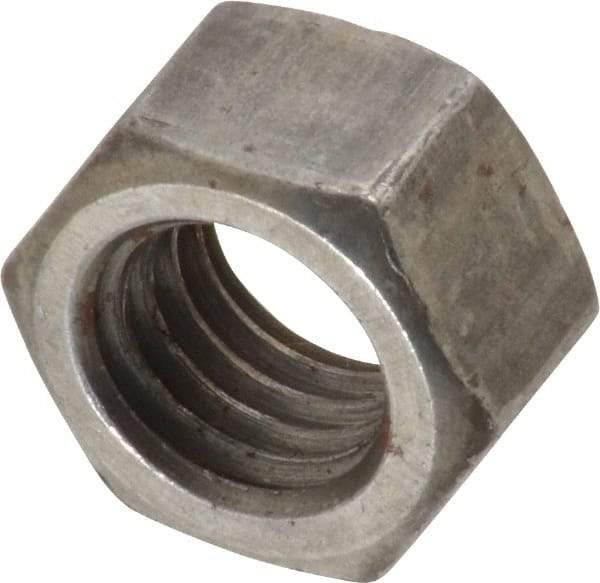 Value Collection - 1/2-13 UNC Steel Left Hand Hex Nut - 3/4" Across Flats, 7/16" High, Uncoated - All Tool & Supply