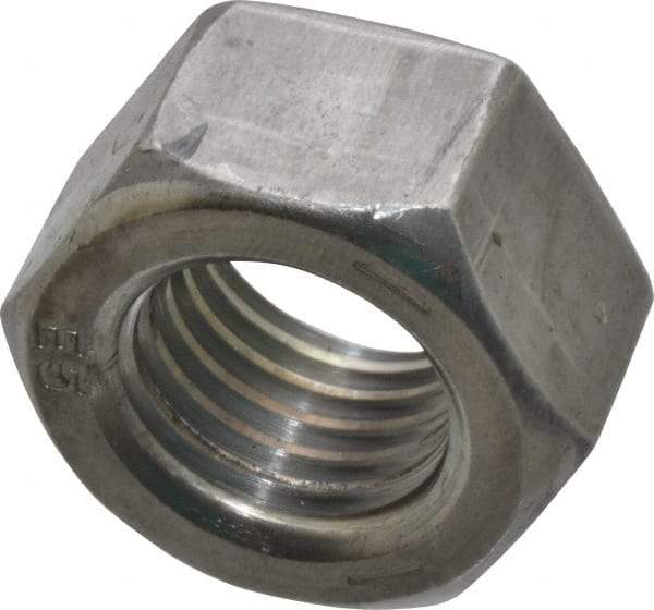 Value Collection - 7/8-9 UNC Steel Left Hand Hex Nut - 1-5/16" Across Flats, 3/4" High, Uncoated - All Tool & Supply