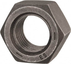 Value Collection - 1-1/4 - 7 UNC Steel Left Hand Hex Nut - 1-7/8" Across Flats, 1-1/16" High, Uncoated - All Tool & Supply