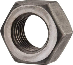 Value Collection - 7/16-20 UNF Steel Left Hand Hex Nut - 11/16" Across Flats, 3/8" High, Uncoated - All Tool & Supply