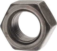 Value Collection - 1/2-20 UNF Steel Left Hand Hex Nut - 3/4" Across Flats, 7/16" High, Uncoated - All Tool & Supply