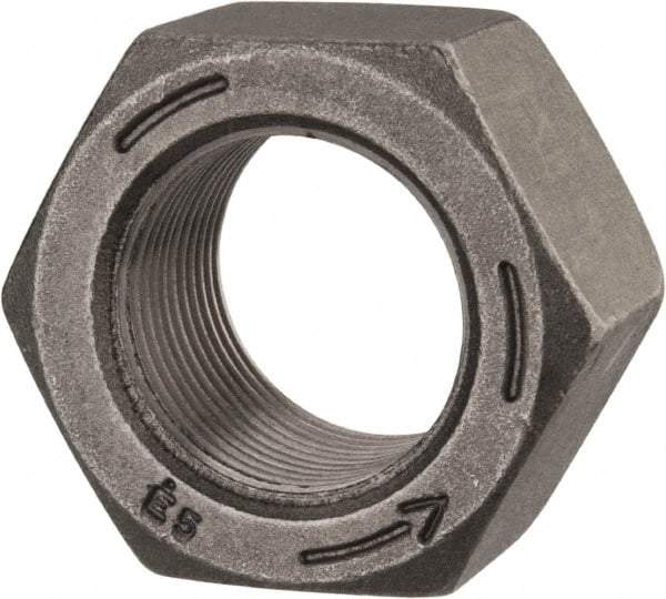 Value Collection - 1-1/4 - 12 UNF Steel Left Hand Hex Nut - 1-7/8" Across Flats, 1-1/16" High, Uncoated - All Tool & Supply